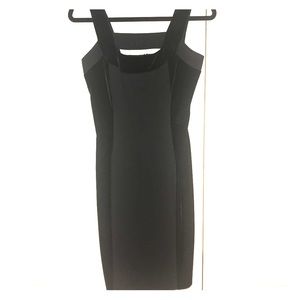 Little Black Dress with Velvet Sides